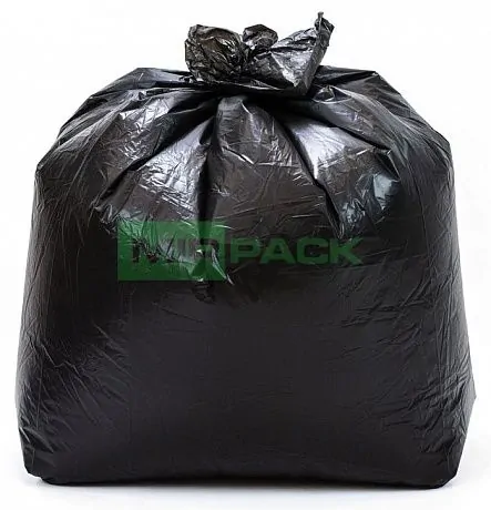Мешки для мусора 180 литров, 50 мкм, черные, в пачках 100 шт - Вид 5