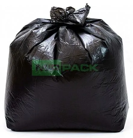 Мешки для мусора 180 литров, 50 мкм, черные, в пачках 100 шт - Вид 1